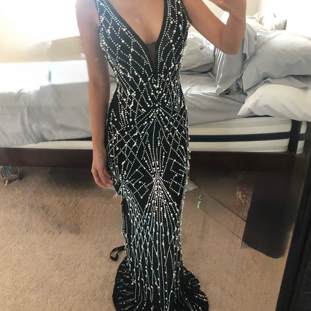 Pearl Beaded Gown